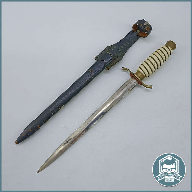 Original German Dagger With Leather Sheath !!!