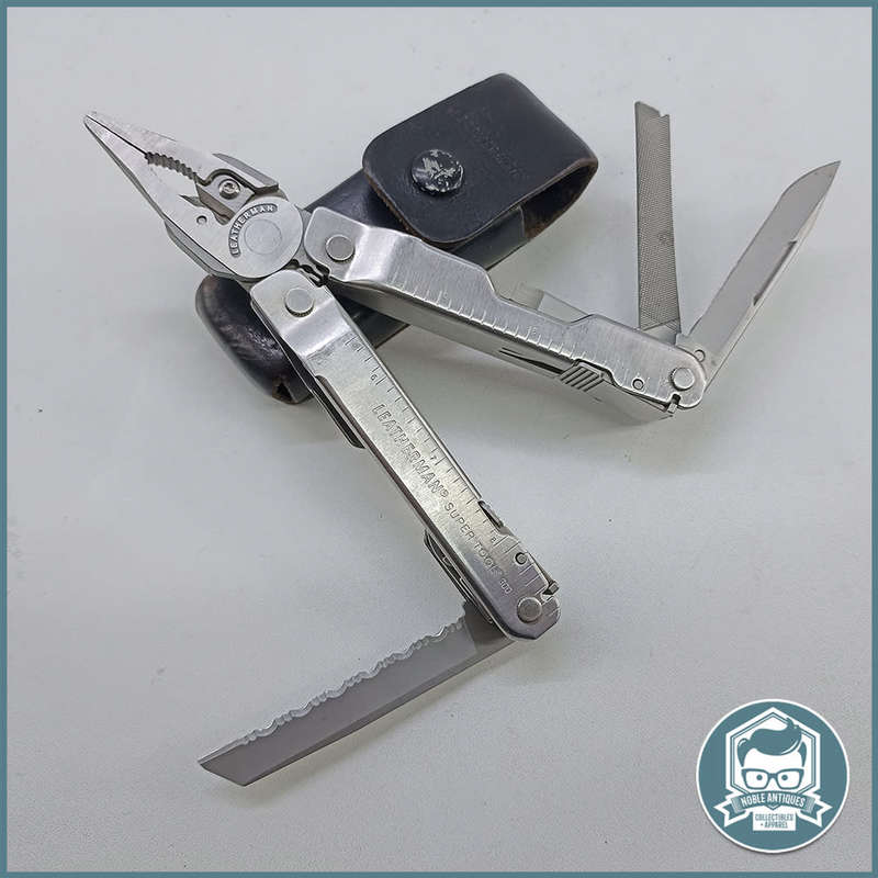 Original Leatherman Super Tool 300 With Leather Pouch!!!