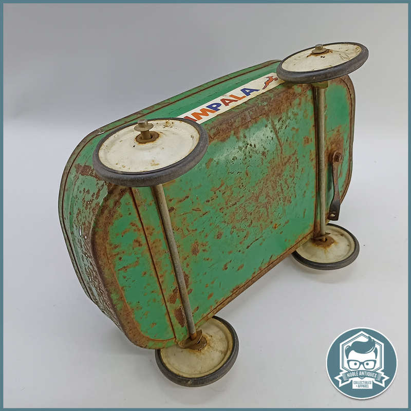 VINTAGE GREEN IMPALA CHILDS METAL WAGON!!!