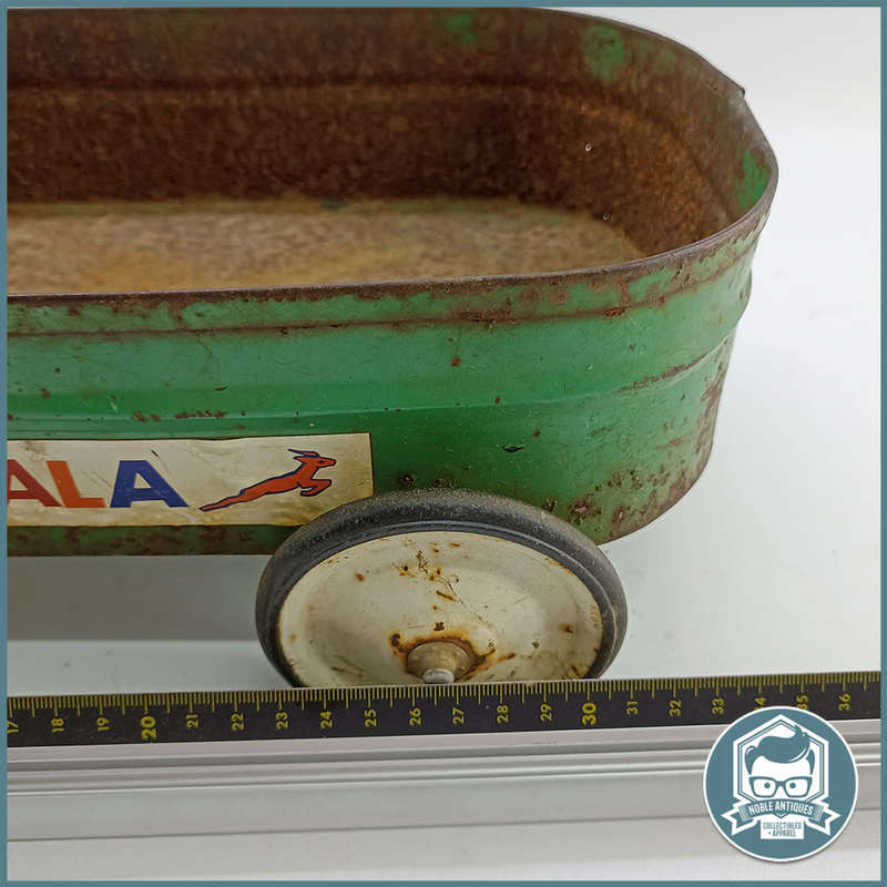 VINTAGE GREEN IMPALA CHILDS METAL WAGON!!!