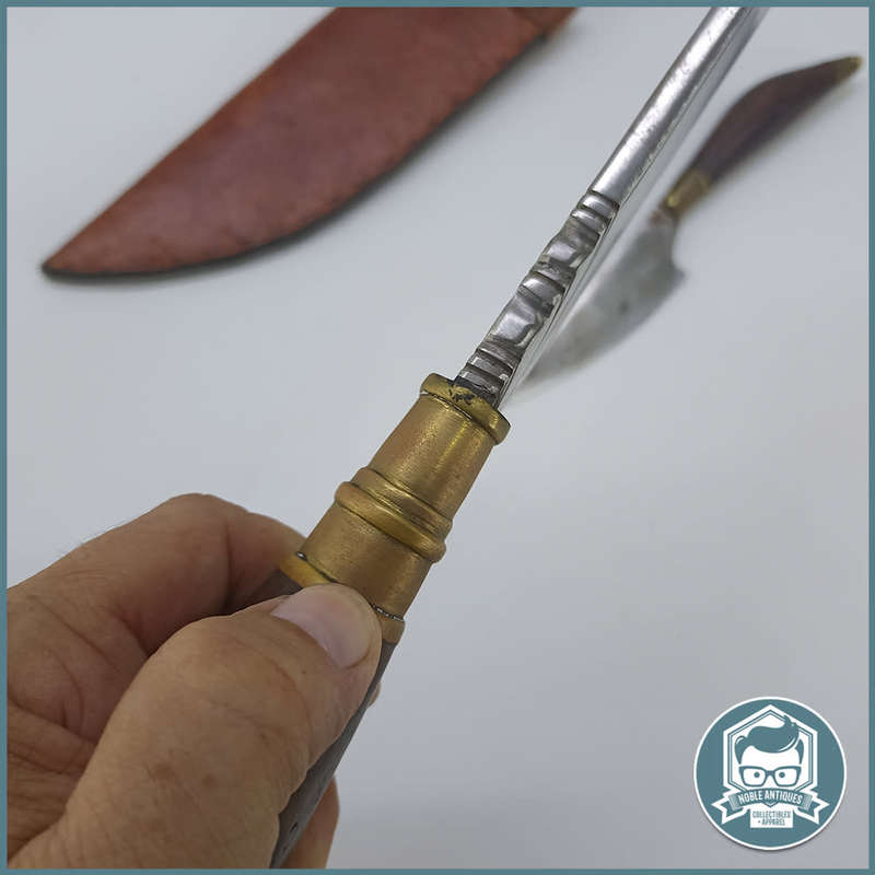 LARGE Hand Forged Double Dagger and Leather Sheathe !!!