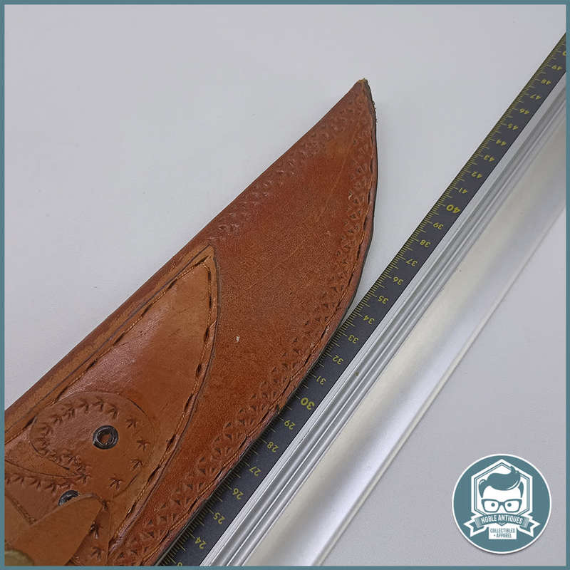 LARGE Hand Forged Double Dagger and Leather Sheathe !!!