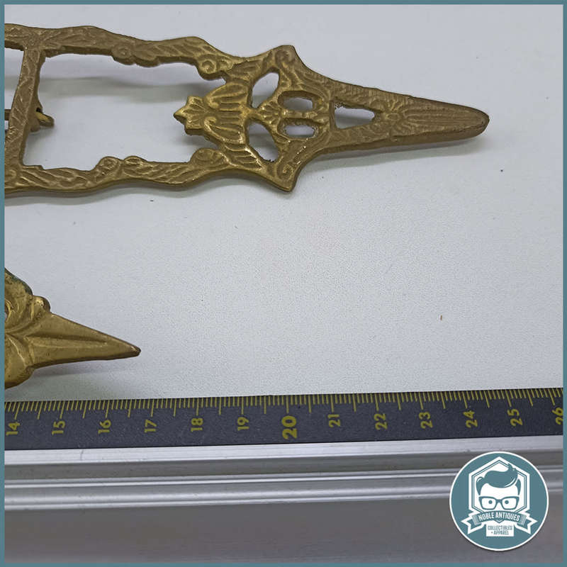 Two Decorative Vintage Brass Easel Book Stands !!!