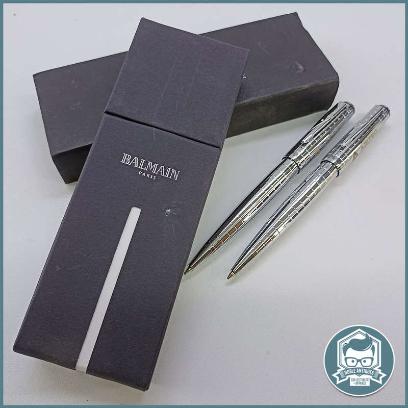 Original Cased BALMAIN PARIS Ball Point and Technical Pencil Set!!!