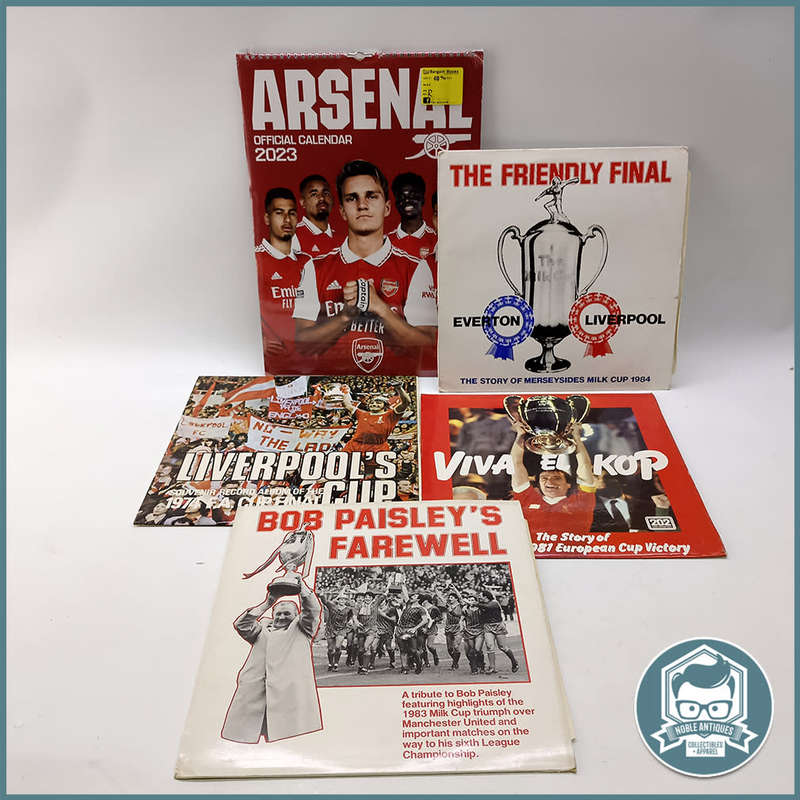 Original and Vintage Arsenal and Liverpool Soccer Memorabilia!!