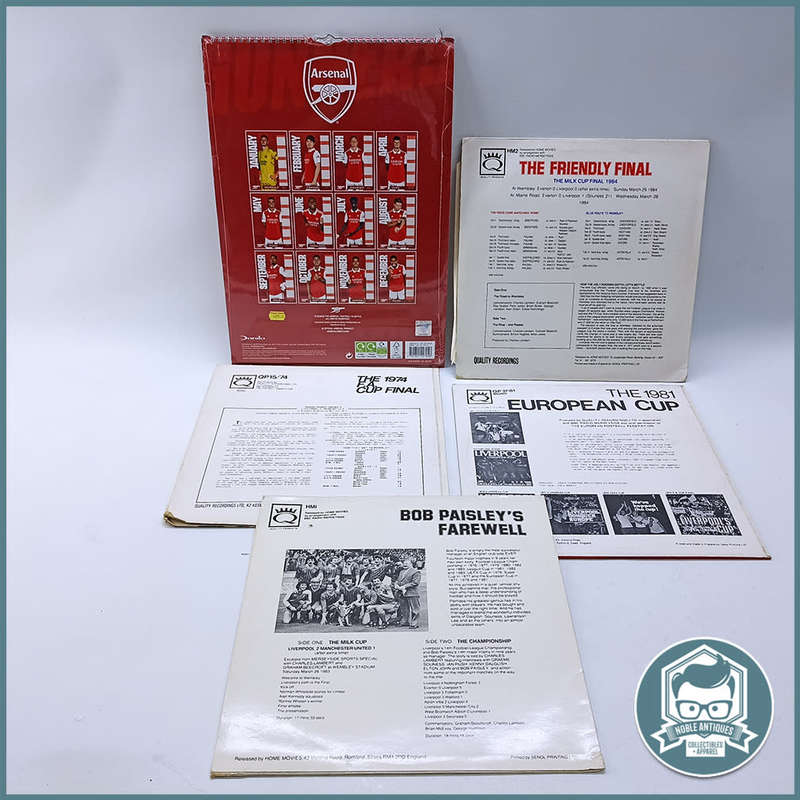 Original and Vintage Arsenal and Liverpool Soccer Memorabilia!!
