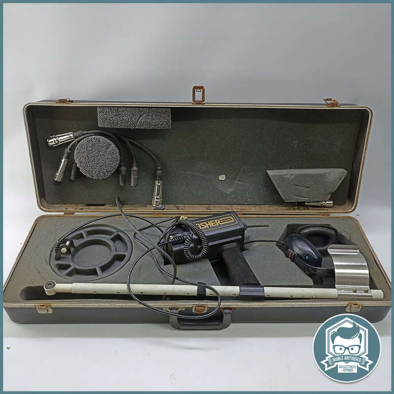 Original Cased Fisher M-Scope Metal Detector - Not Tested!!!