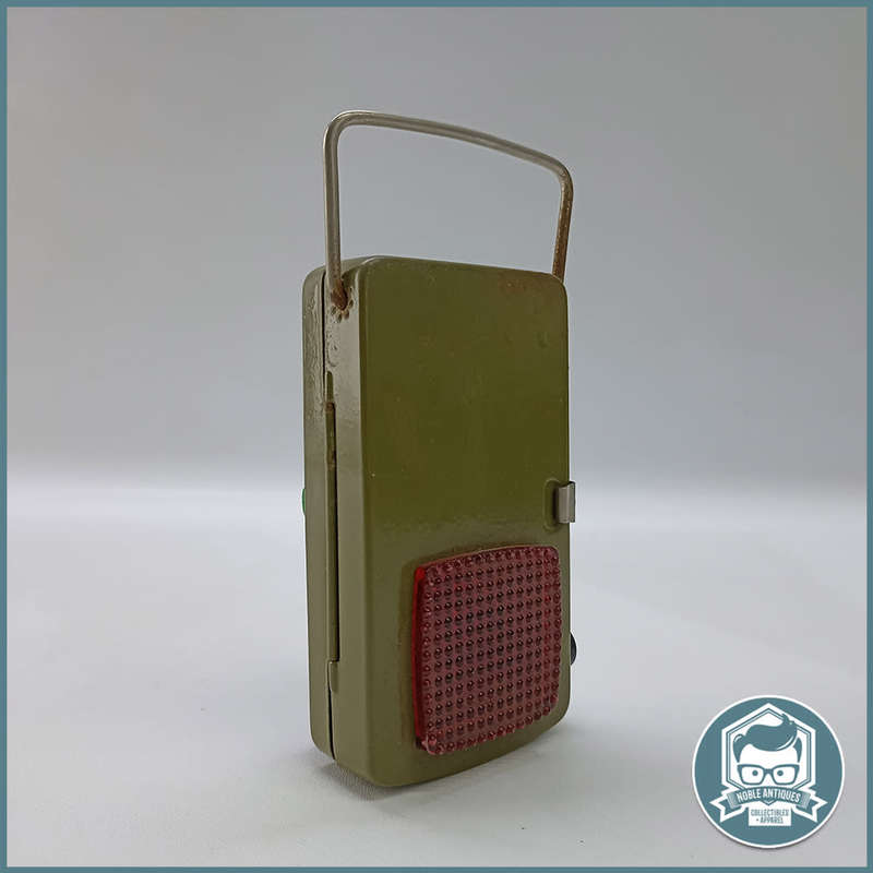 Vintage Green Metal Military Signal Pocket Lamp!!!