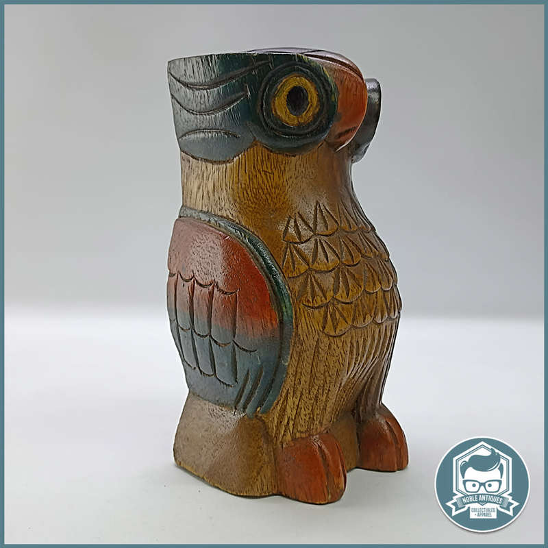 Hand Crafted Thai Wood Owl Door Stop !!!