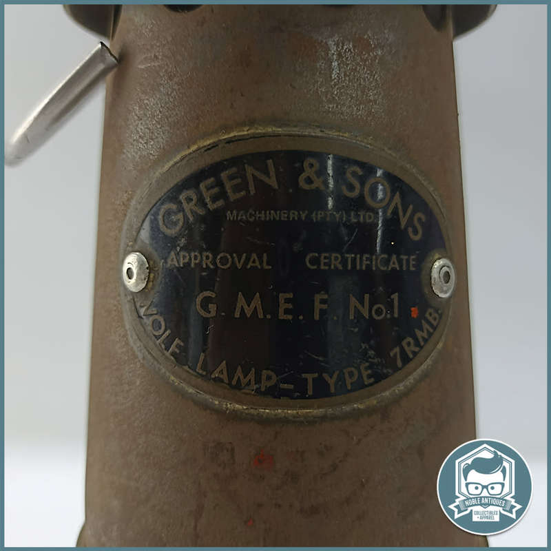 Solid Brass and Metal Green & Sons Wolf no 7 Mining Safety Lamp !!!