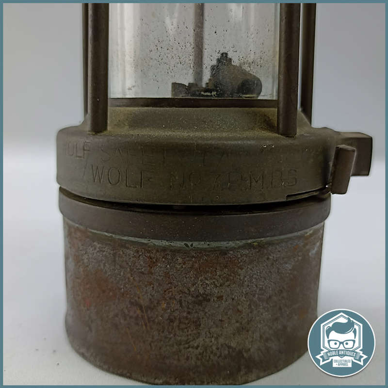 Solid Brass and Metal Green & Sons Wolf no 7 Mining Safety Lamp !!!