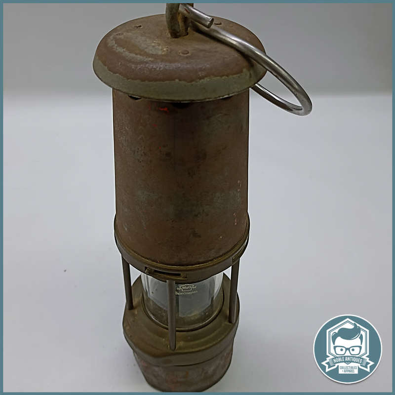 Solid Brass and Metal Green & Sons Wolf no 7 Mining Safety Lamp !!!