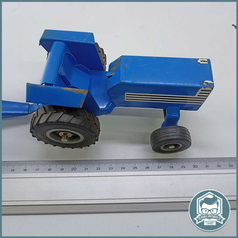 Vintage STRIKE Toy Pressed Metal Tractor and Bale Trailer!!