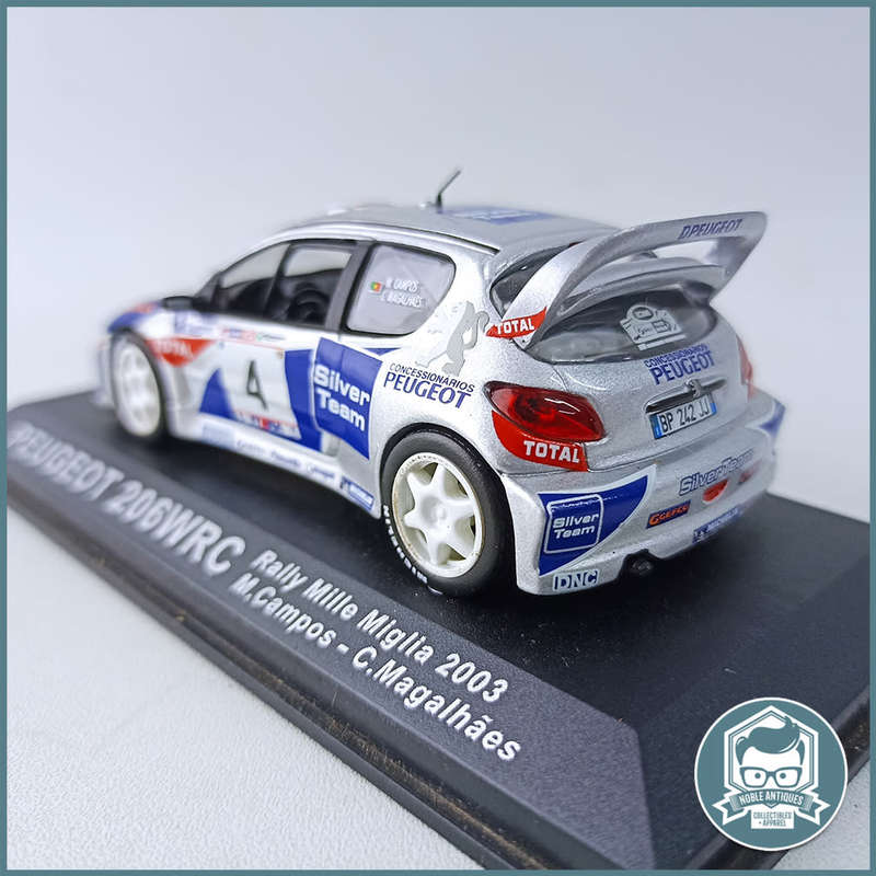 PEUGEOT 206WRC Rally Mille Miglia 2003 , Scale 1:43 !!