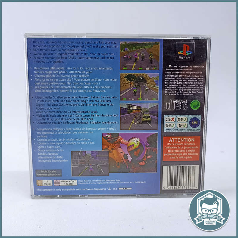 PlayStation 1 ROAD RASH (Original Box and Booklet)