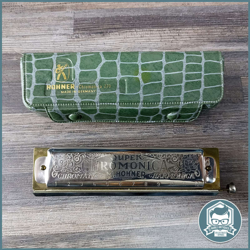 GERMAN M.Hohner Super Chromonica Harmonica in C with Original Case!!!