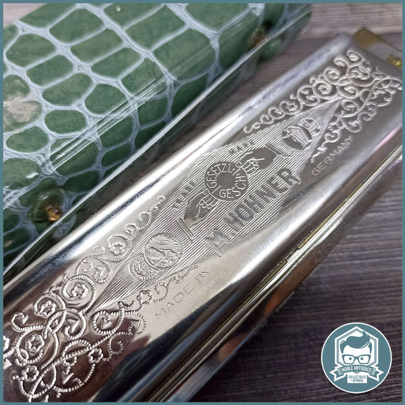 GERMAN M.Hohner Super Chromonica Harmonica in C with Original Case!!!