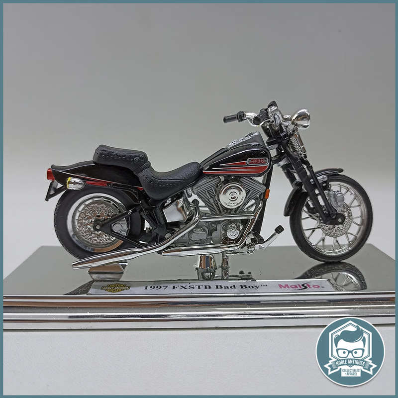 Original Boxed Die Cast Harley Davidson 1997 FXSTB Bad Boy, Scale 1:18 - Maisto!!!