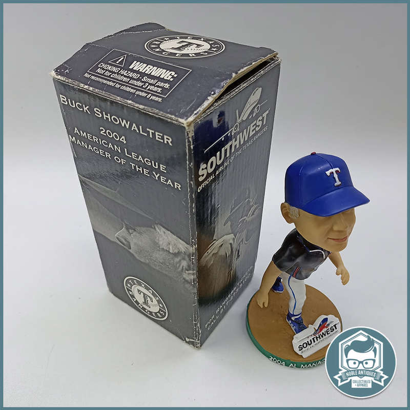Vintage Boxed Buck Showalter Texas Rangers 2004 Manager of the Year Bobblehead !!!