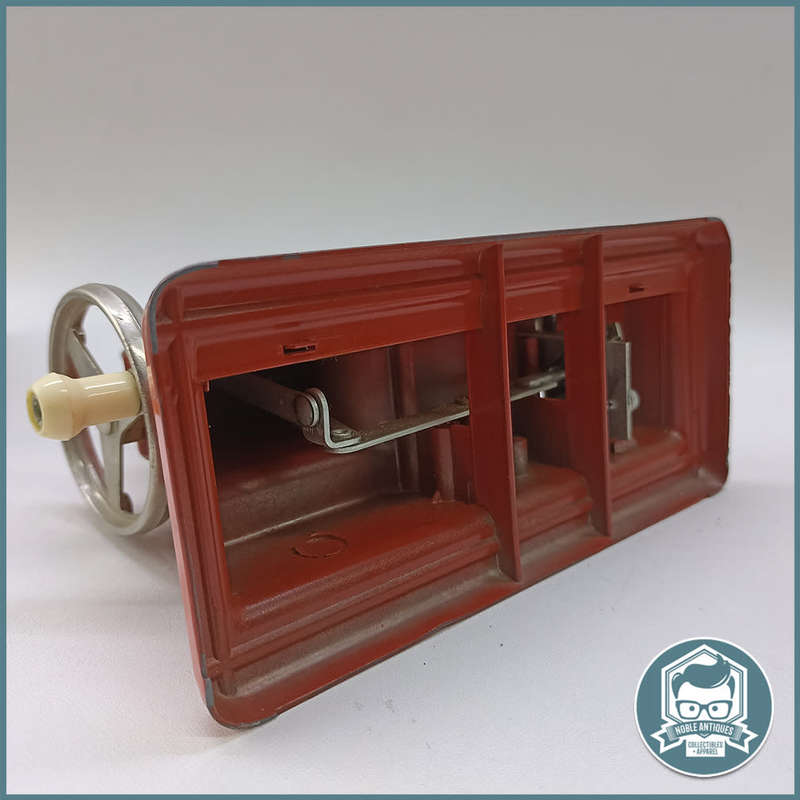 Vintage 1950`s Red  Vulcan Minor Toy Sewing Machine With Original Box!!!
