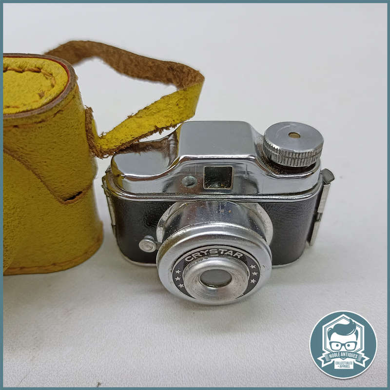 Original Vintage 1950`s Crystar Mini Spy Camera and Case!!!