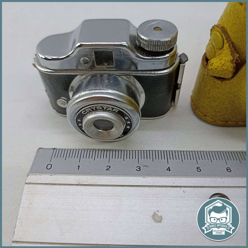 Original Vintage 1950`s Crystar Mini Spy Camera and Case!!!