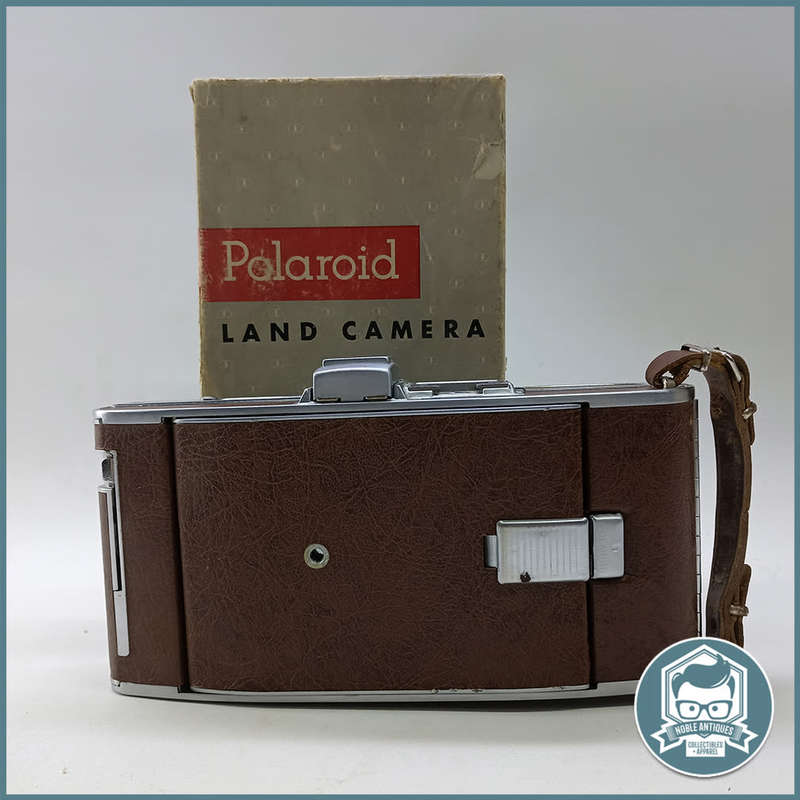 Large Original Vintage 1950`s Boxed Polaroid Model 95 First Speedliner Land Instant Film Camera!!!