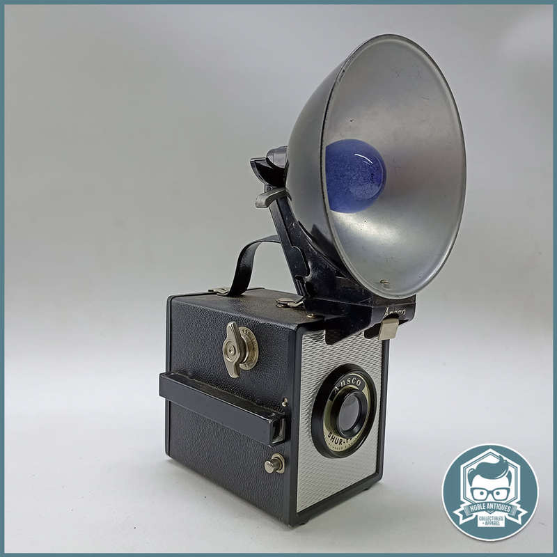 Vintage 1950`s Ansco Shur Box Camera and Flash!!!