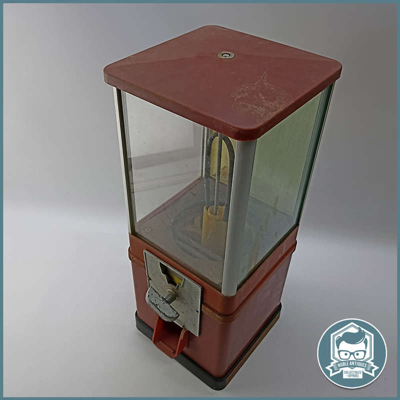 Large (46cm) Vintage Gumball Machine With Original Metal Face - No Key!!!