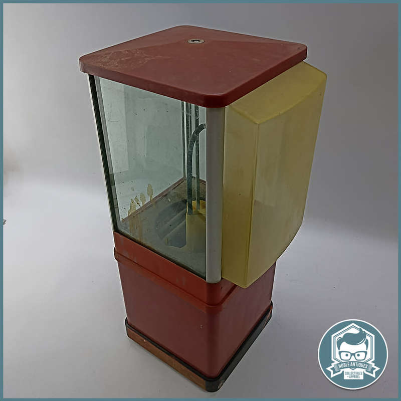Large (46cm) Vintage Gumball Machine With Original Metal Face - No Key!!!