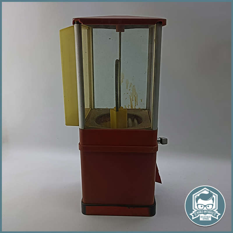 Large (46cm) Vintage Gumball Machine With Original Metal Face - No Key!!!