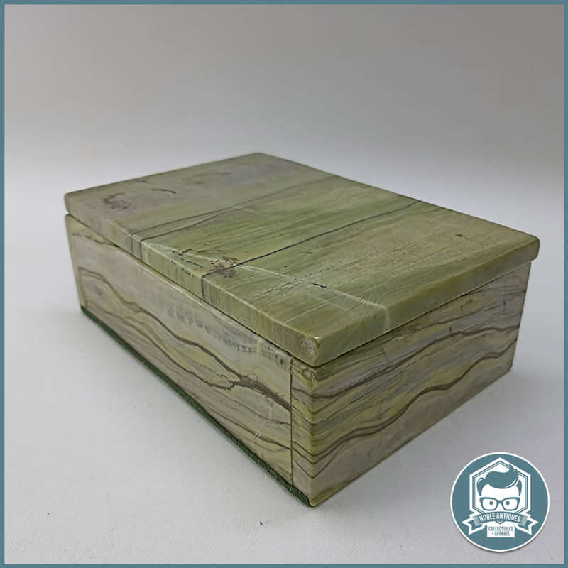 Fantastic!!! Green Marble Jewelry/Trinket Box!!!