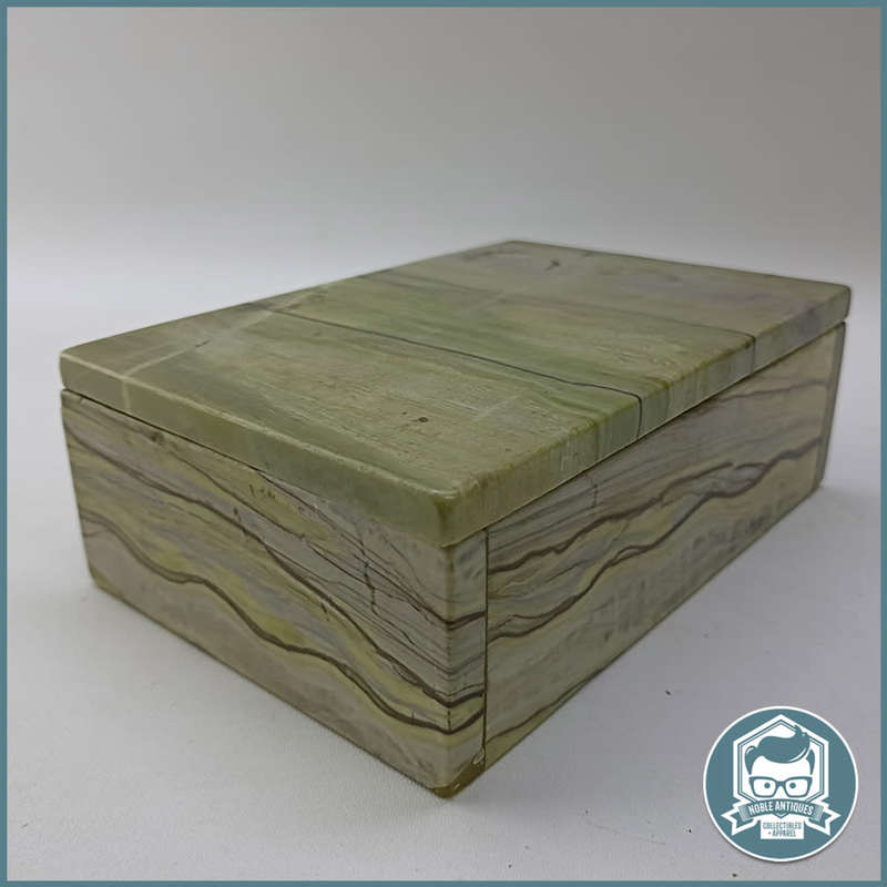Fantastic!!! Green Marble Jewelry/Trinket Box!!!