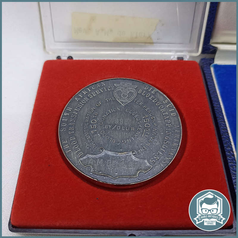 Commemorative 925 50th and 150th Blood donor Coins - Bid For All Three!!!