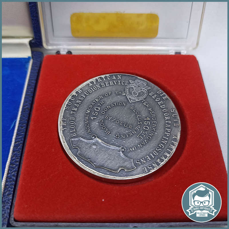 Commemorative 925 50th and 150th Blood donor Coins - Bid For All Three!!!