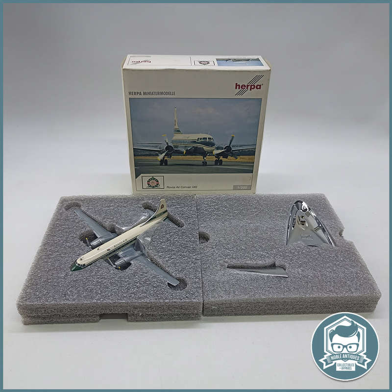 Herpa Convair 440 Rovos Air Diecast Metal - Original Plane Documents, Box and Blister !!!