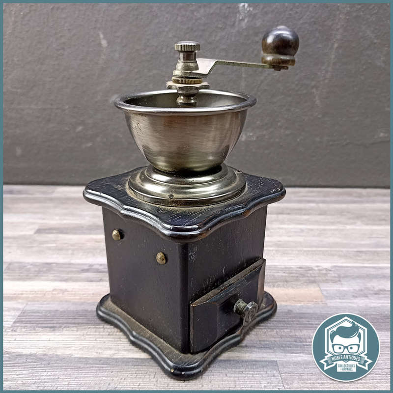 Vintage Wood and Metal Coffee Grinder!!!