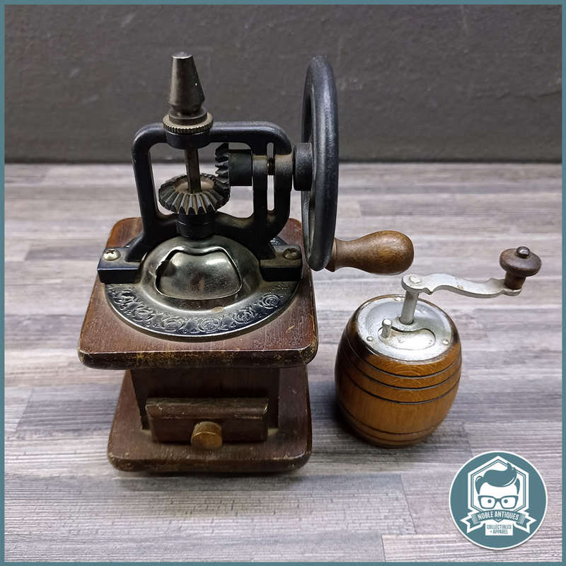 Vintage Wood and Metal Pepper Grinder Displays!!!