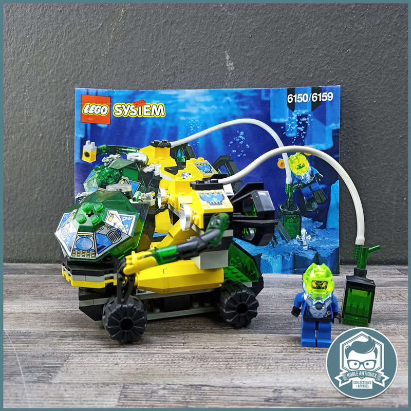 Original 1998 Lego 6159 Crystal Detector Hydronauts Aquazone (No Box, With Manual)!!!