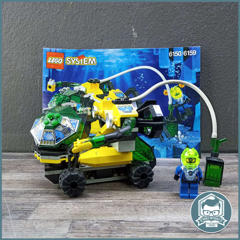 Original 1998 Lego 6159 Crystal Detector Hydronauts Aquazone (No Box, With Manual)!!!