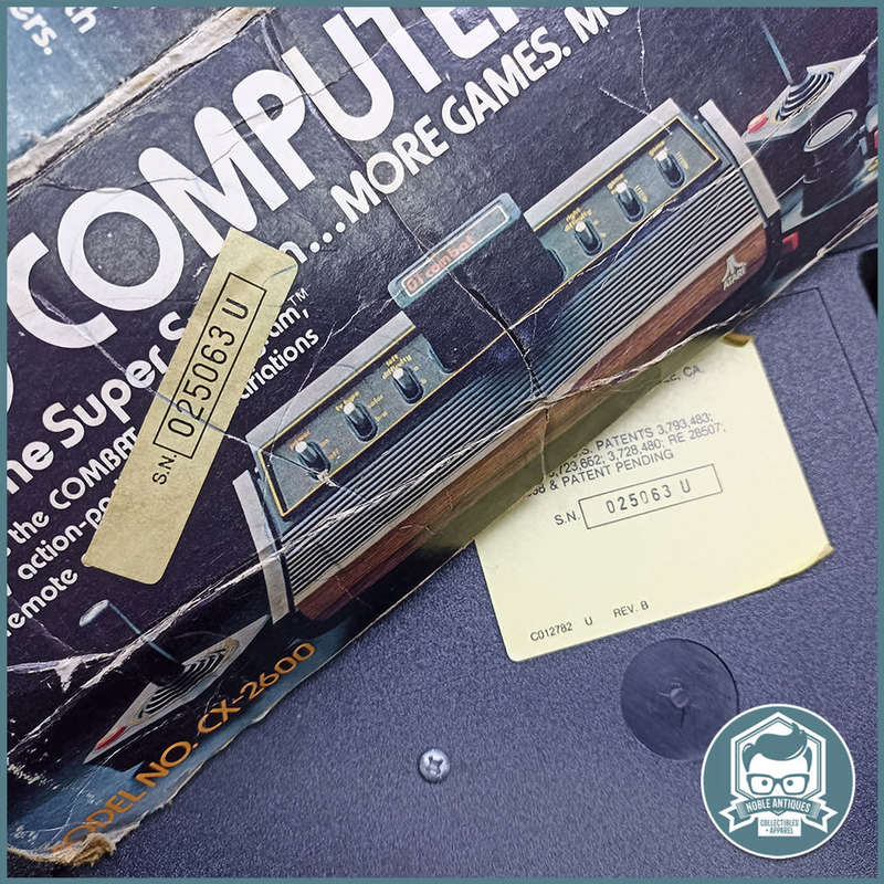 RARE!!! Boxed Atari CX -2600, 1977 (matching Serial Numbers On Box and Console)!!!