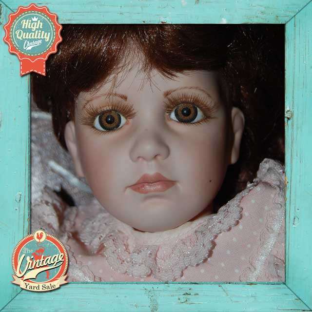 Vintage Georgia Porcelain Doll 60cm high (Super Detailed, collectors dream!)