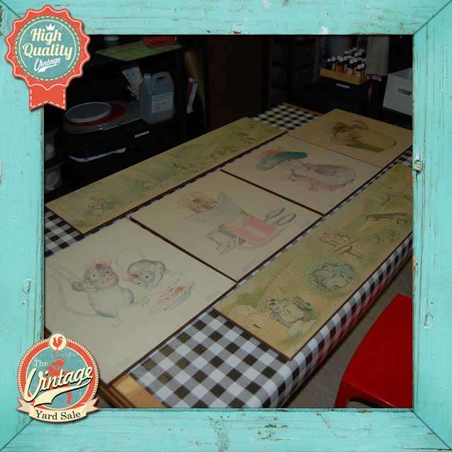 Six Beatrix Potter Prints (Printed in Great Britain)