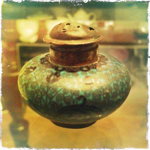 Antique Chinese Salt/pepper Shaker (Enamel & Copper)