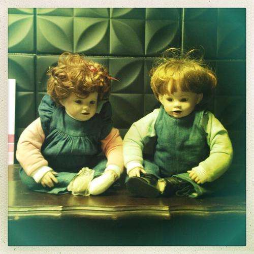 Porcelain Twin Dolls