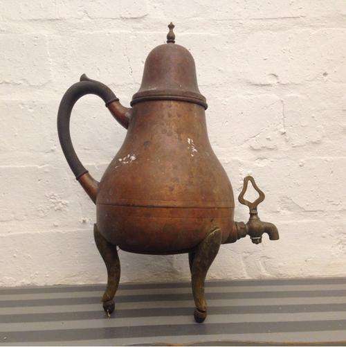 Antique Copper and Brass Coffee Earn