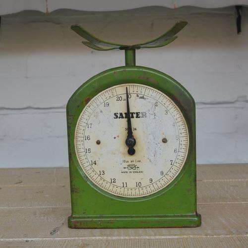 Antique Green Salter Scale