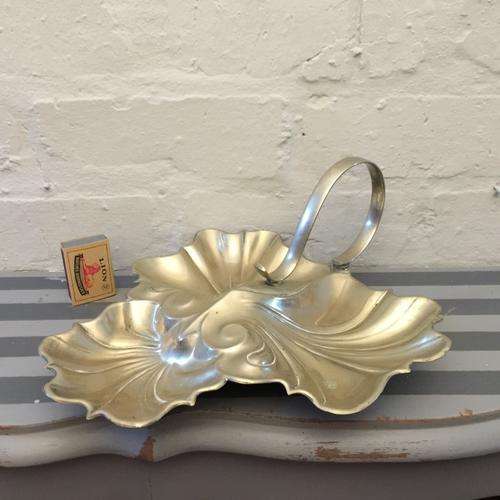 Large Art Neveau Silverplated Dish