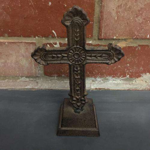Ornate Cast Iron Cross (+-15cm Tall)
