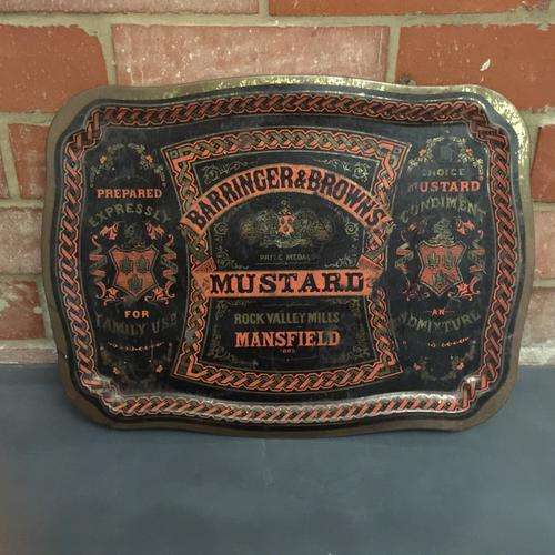 Rare Antique Barringer & Browns Mustard Tray (400mm x 200mm)